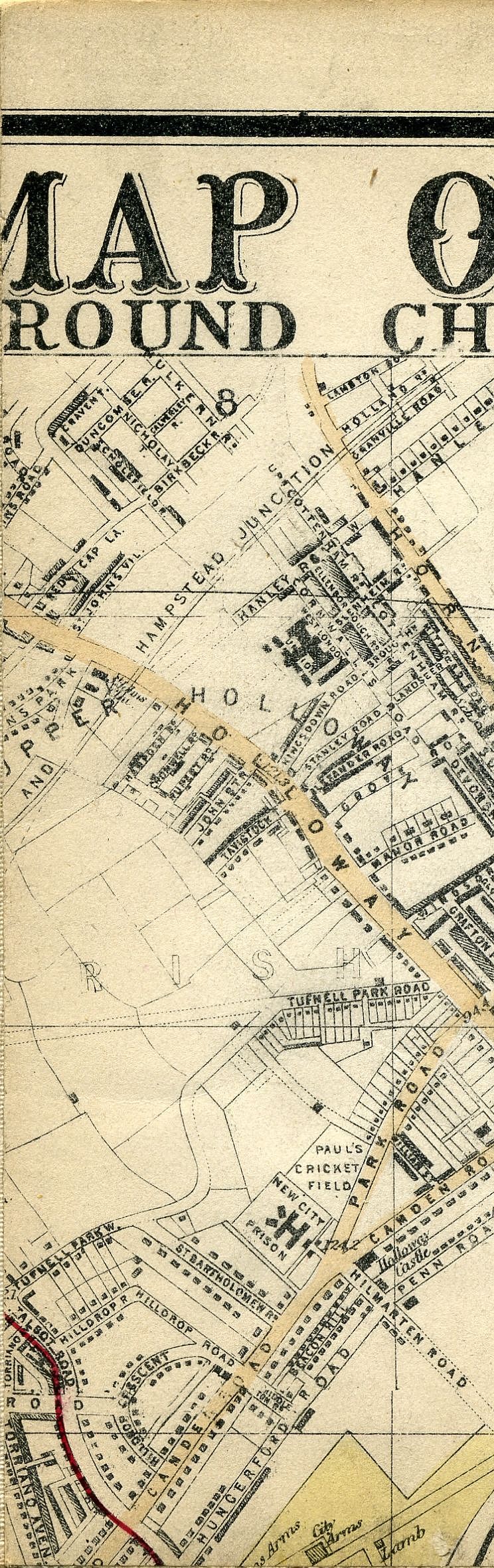Whitbread's Map Of London 1865