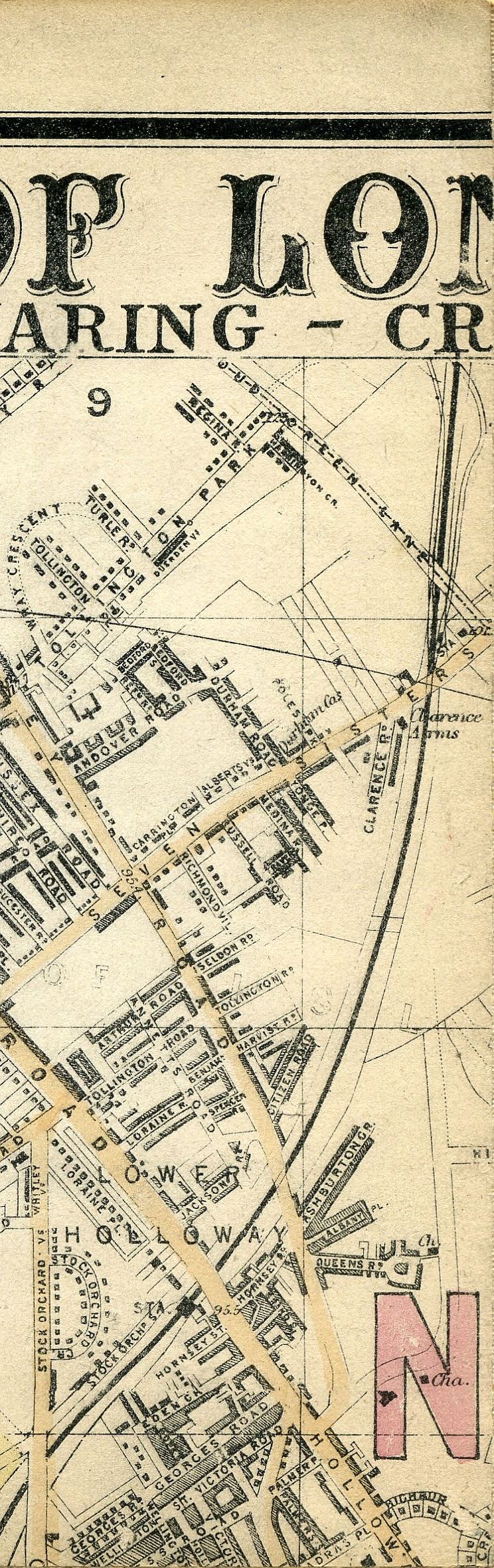 Whitbread's Map Of London 1865