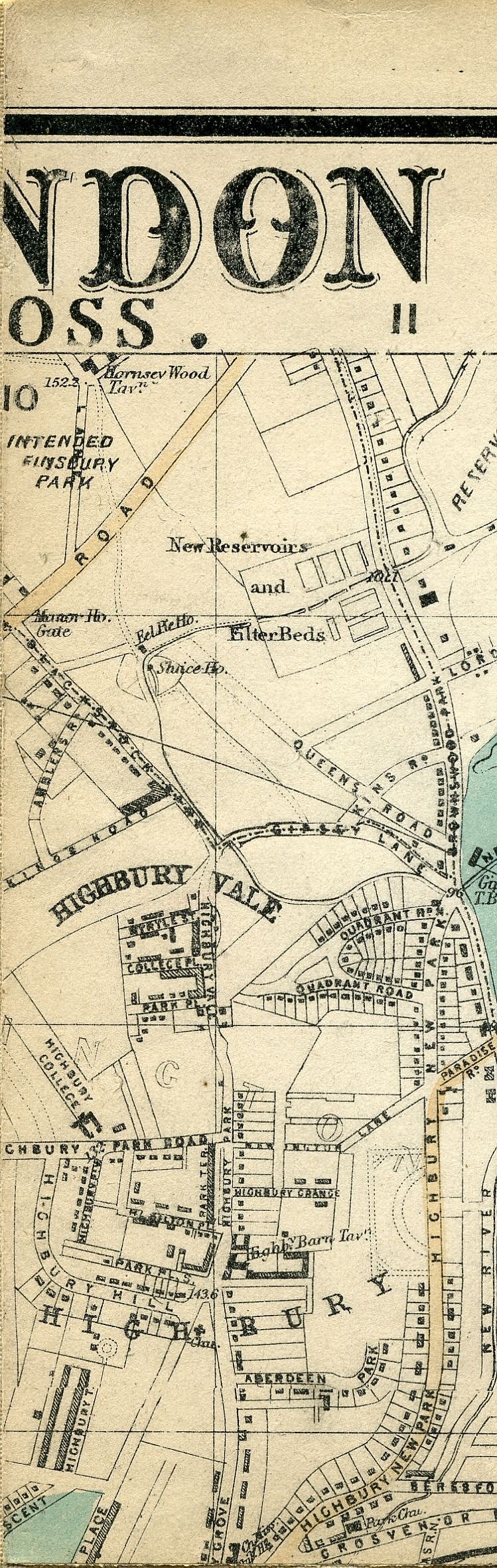 Whitbread's Map Of London 1865