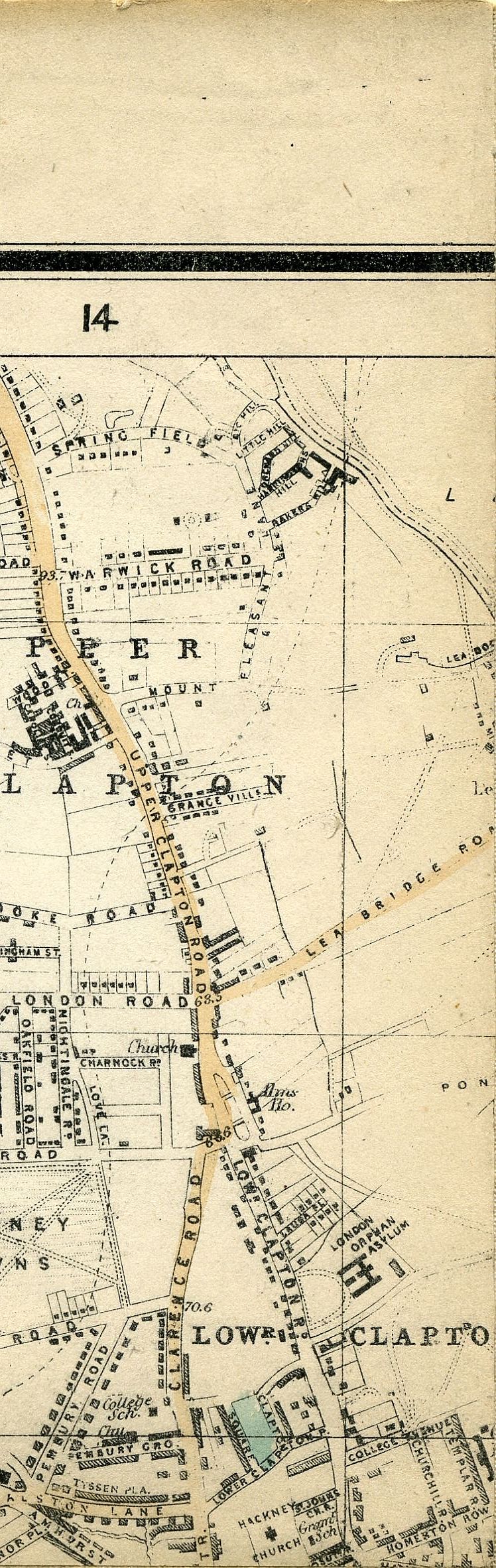 Whitbread's Map Of London 1865