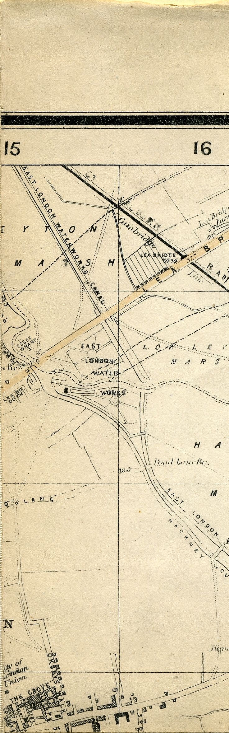 Whitbread's Map Of London 1865