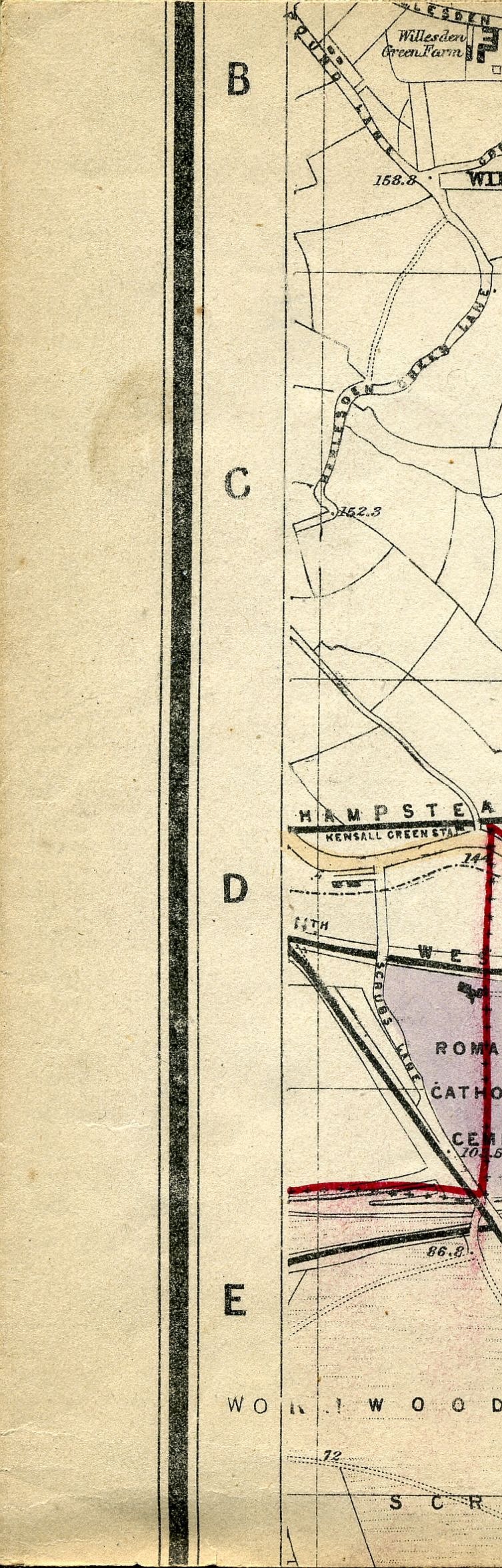 Whitbread's Map Of London 1865