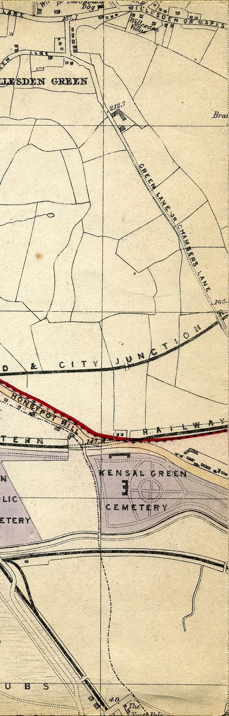 Whitbread's Map Of London 1865