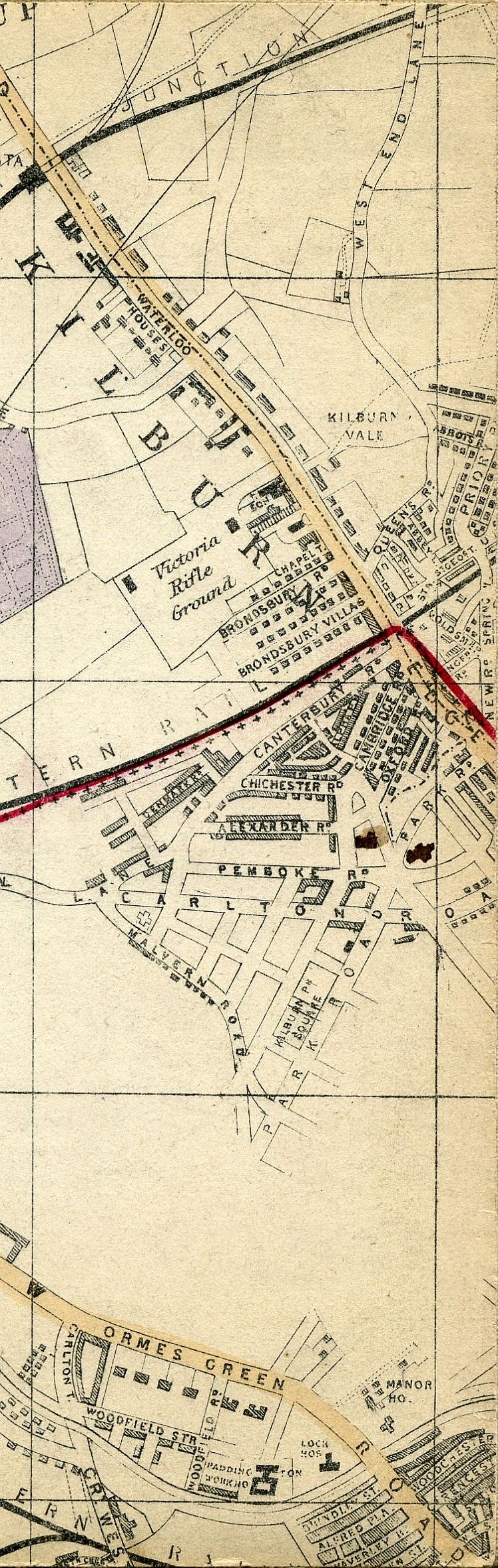 Whitbread's Map Of London 1865