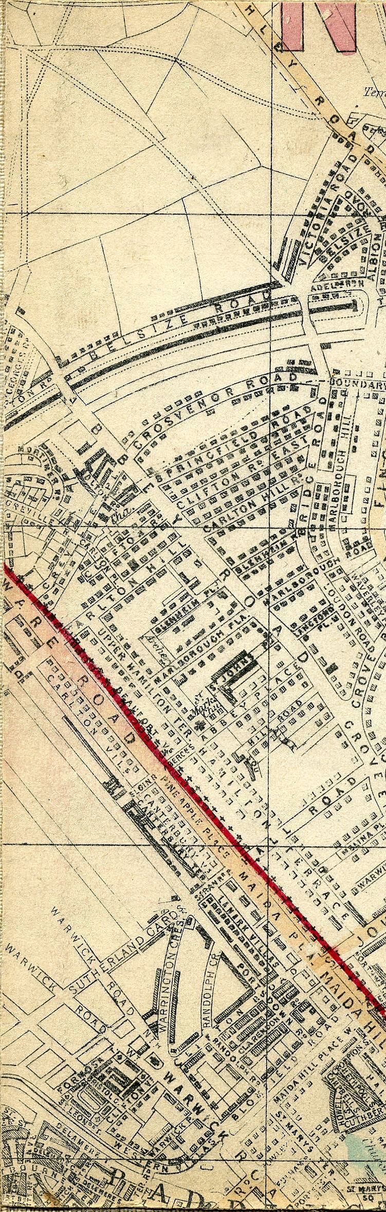Whitbread's Map Of London 1865