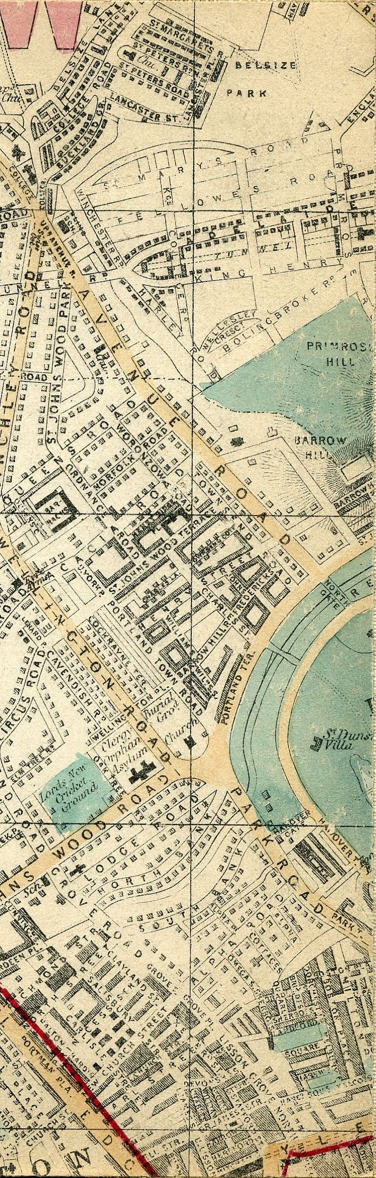 Whitbread's Map Of London 1865