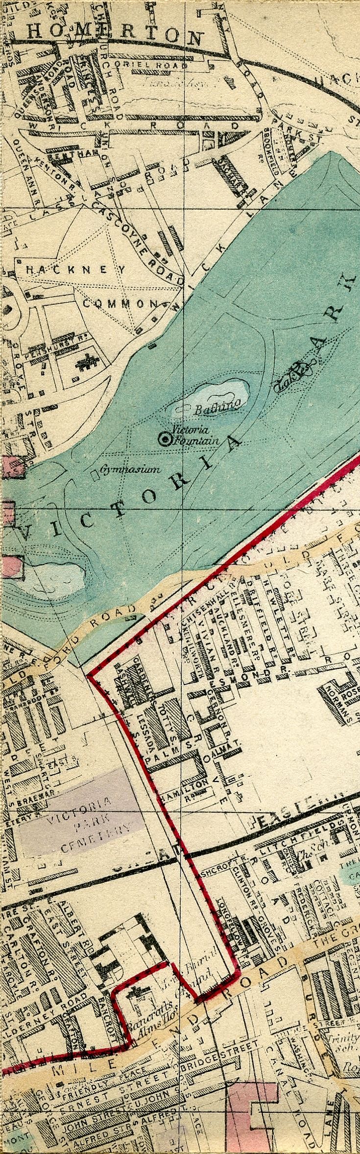 Whitbread's Map Of London 1865