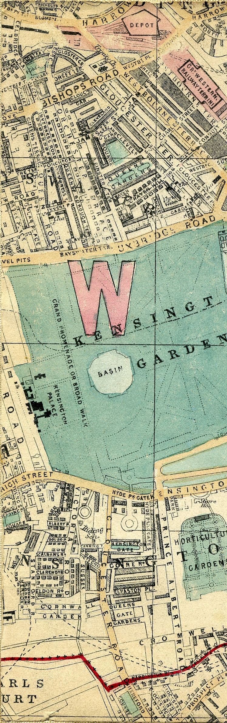Whitbread's Map Of London 1865