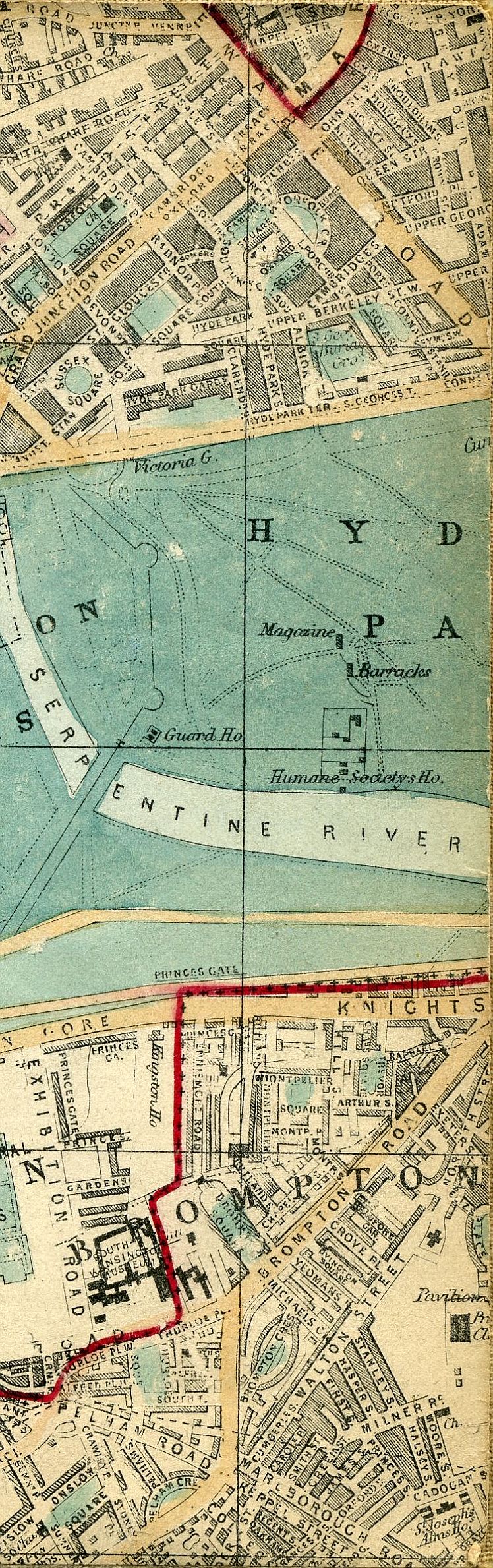 Whitbread's Map Of London 1865