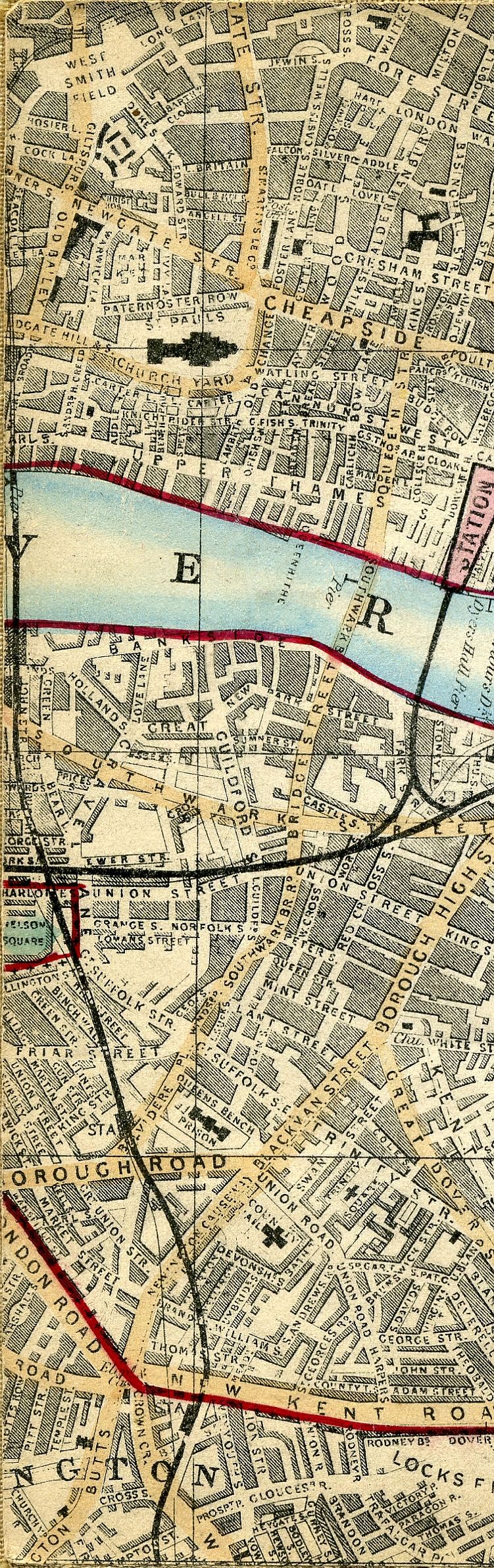 Whitbread's Map Of London 1865