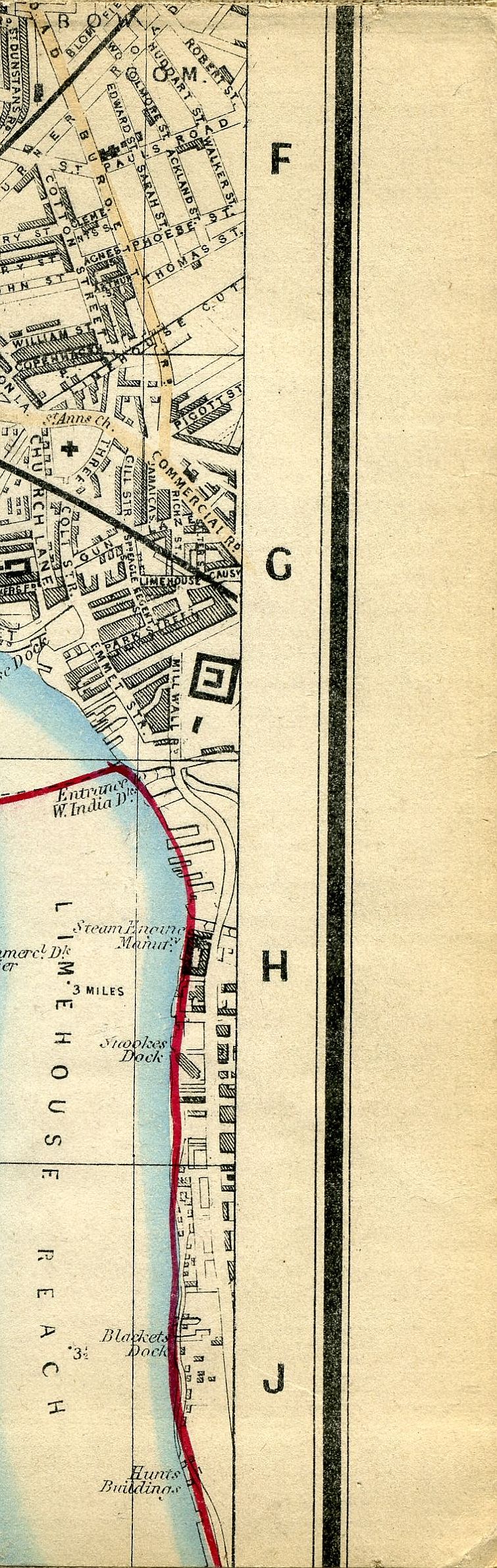 Whitbread's Map Of London 1865
