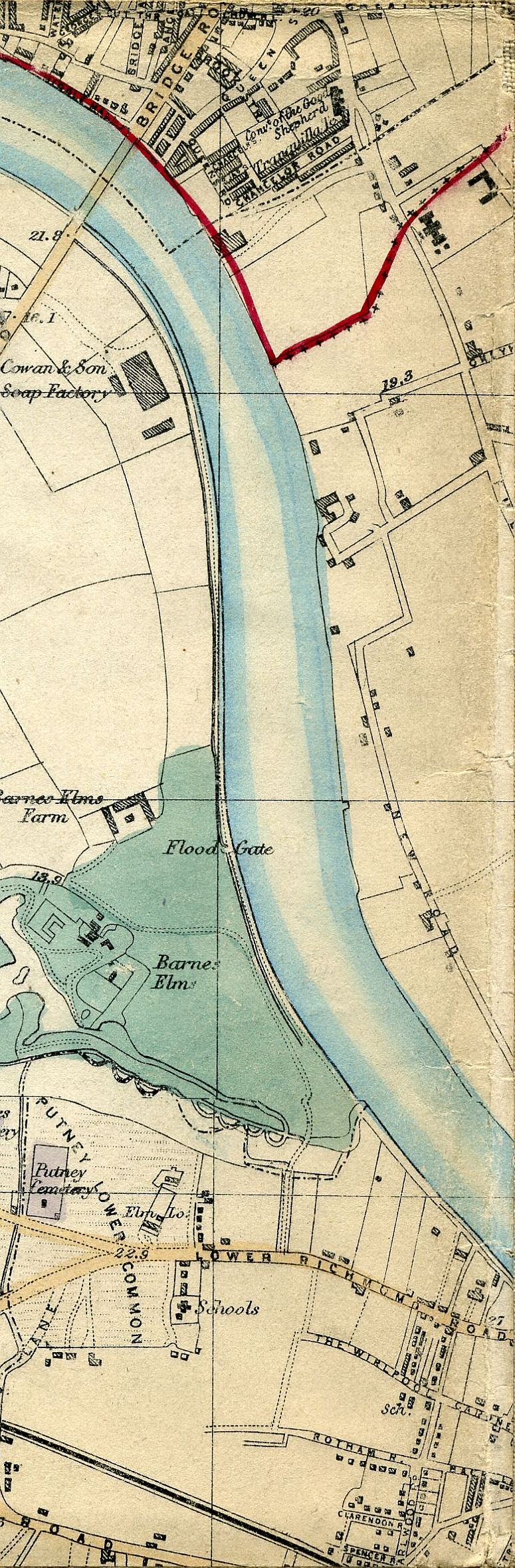 Whitbread's Map Of London 1865