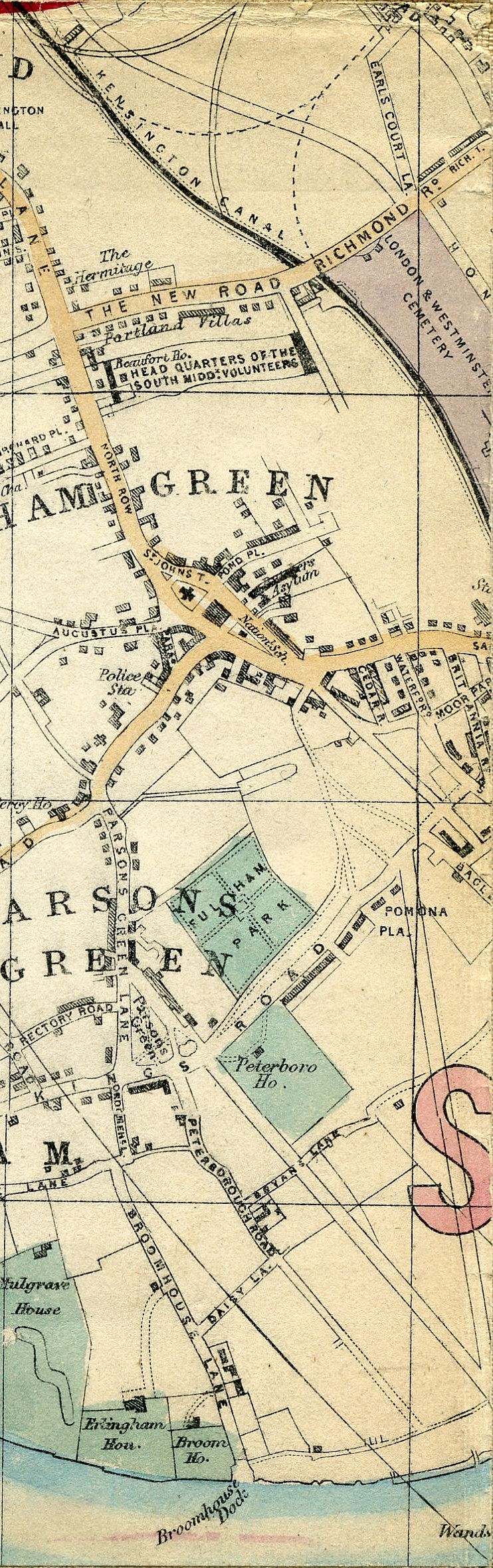 Whitbread's Map Of London 1865