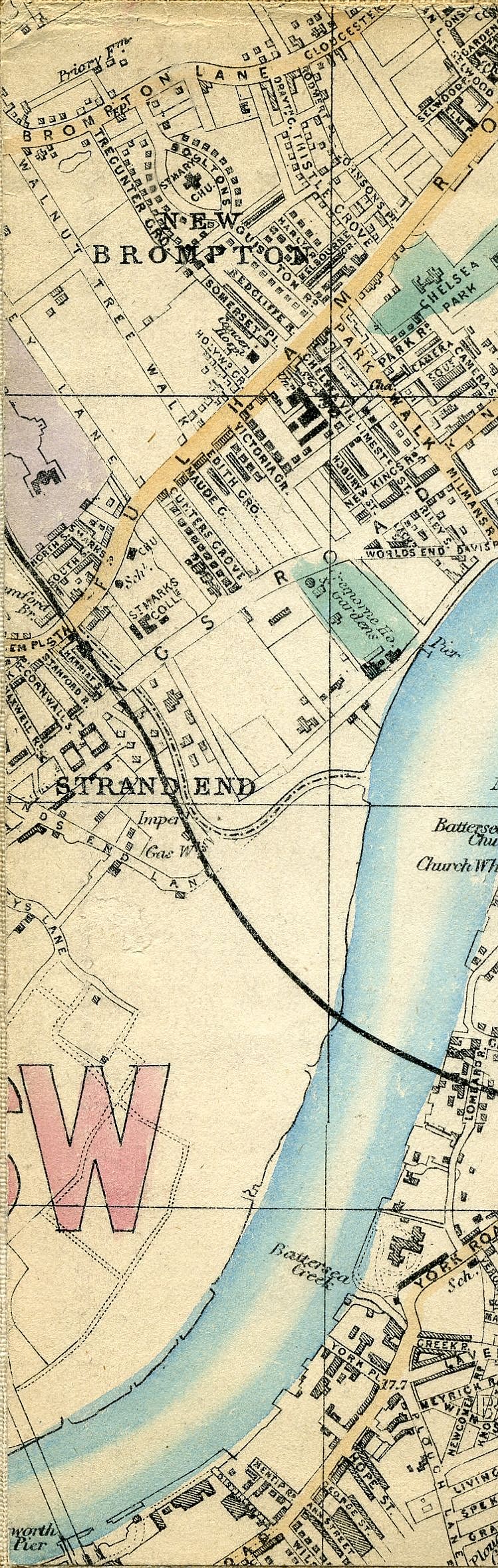 Whitbread's Map Of London 1865