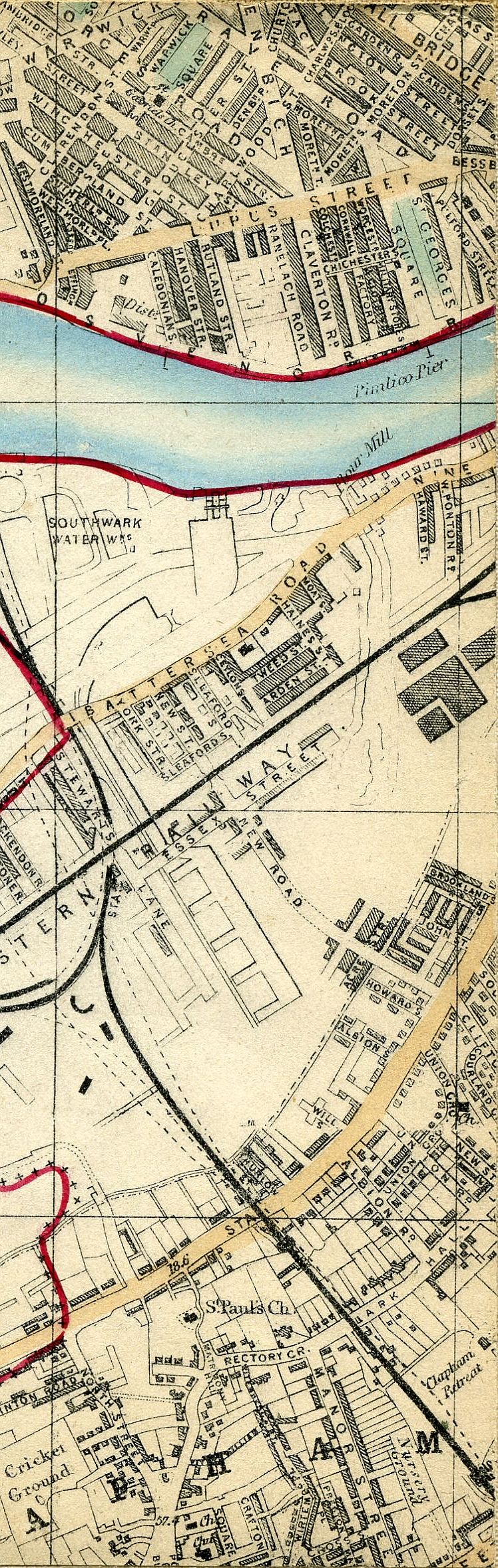 Whitbread's Map Of London 1865