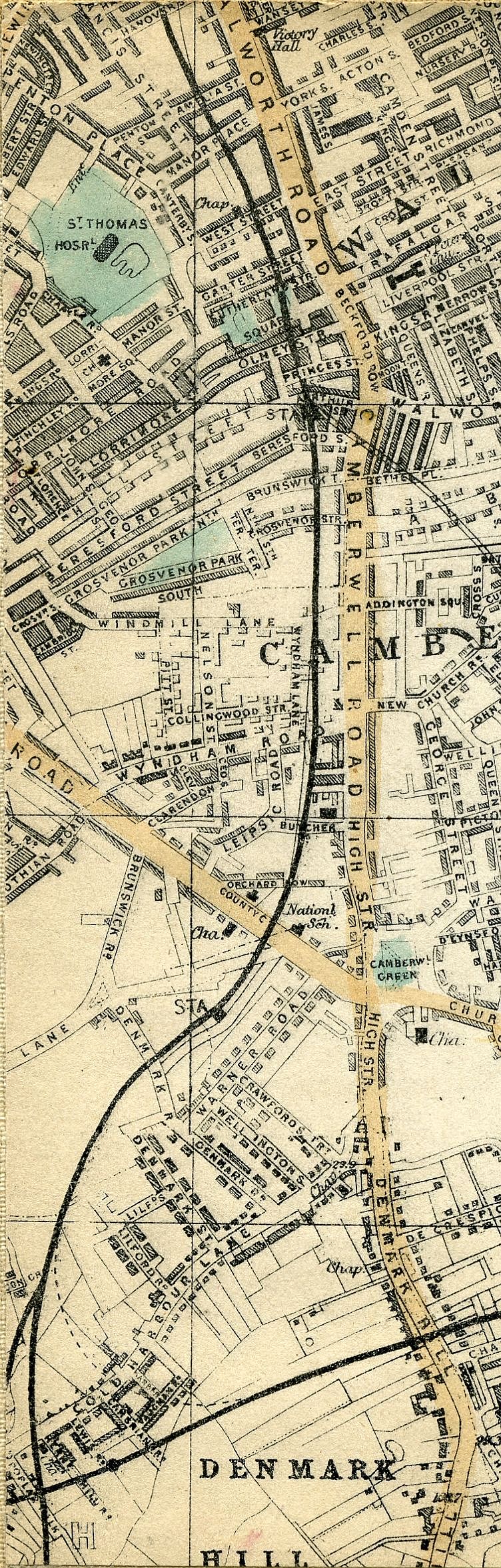 Whitbread's Map Of London 1865