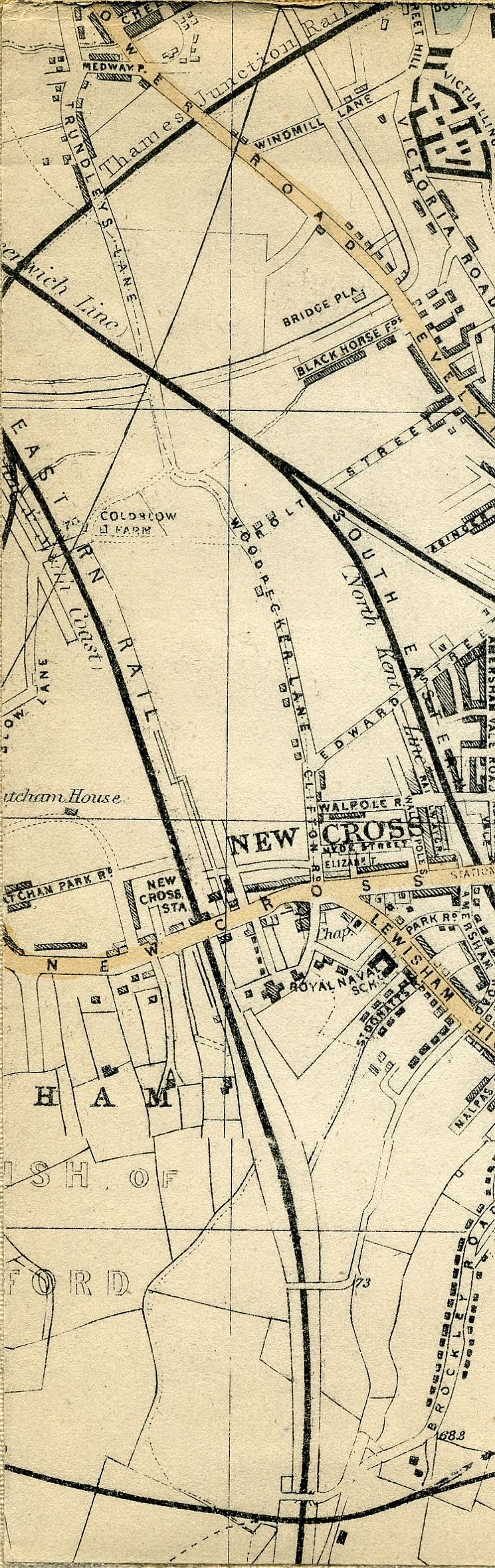 Whitbread's Map Of London 1865