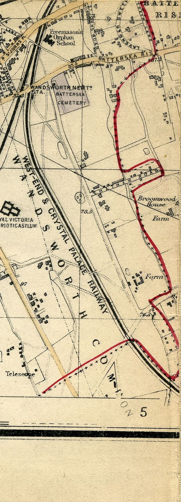 Whitbread's Map Of London 1865
