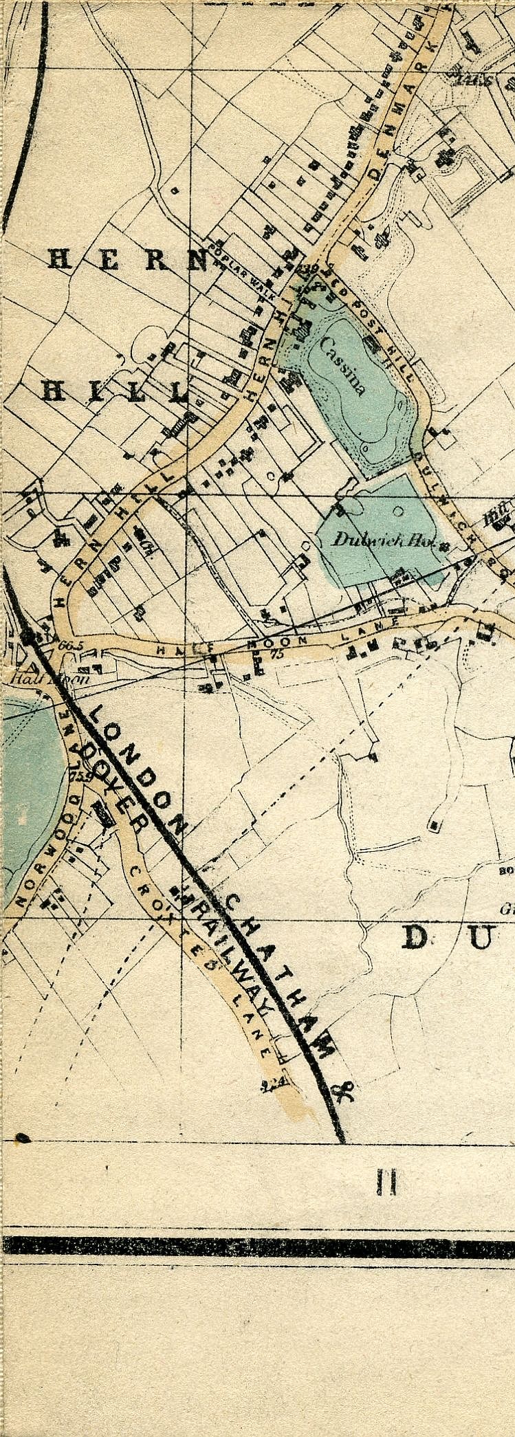 Whitbread's Map Of London 1865