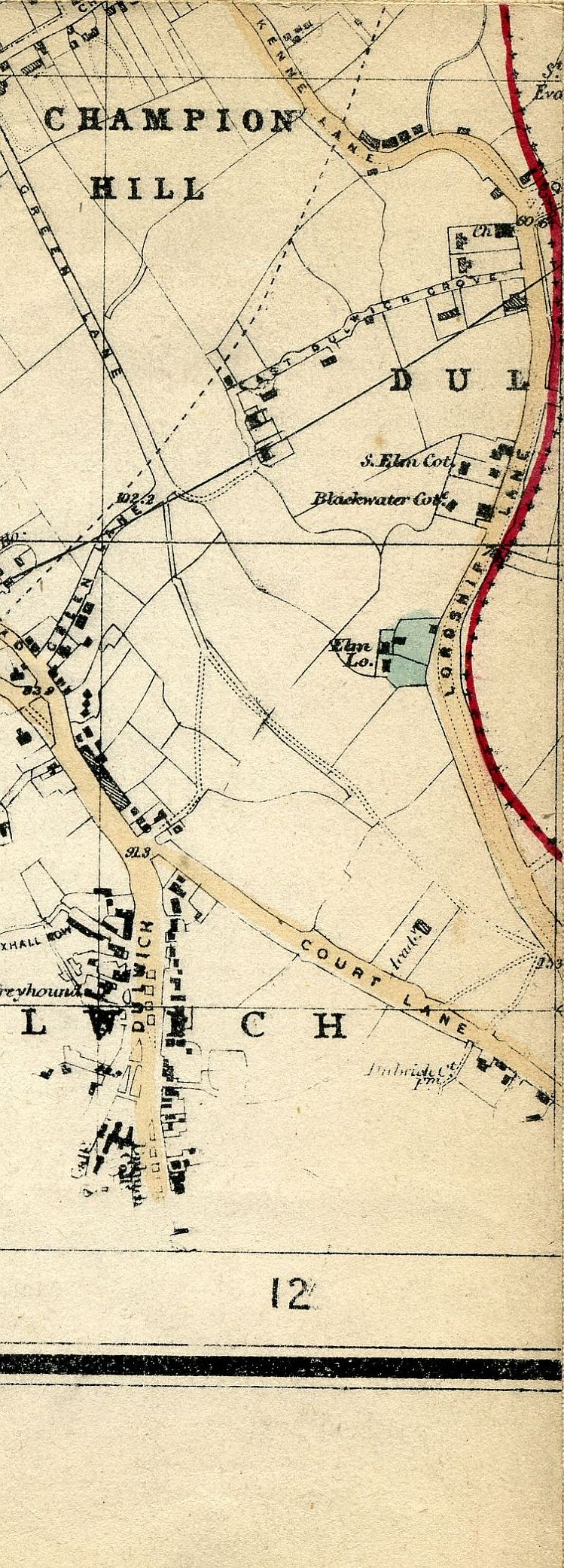 Whitbread's Map Of London 1865