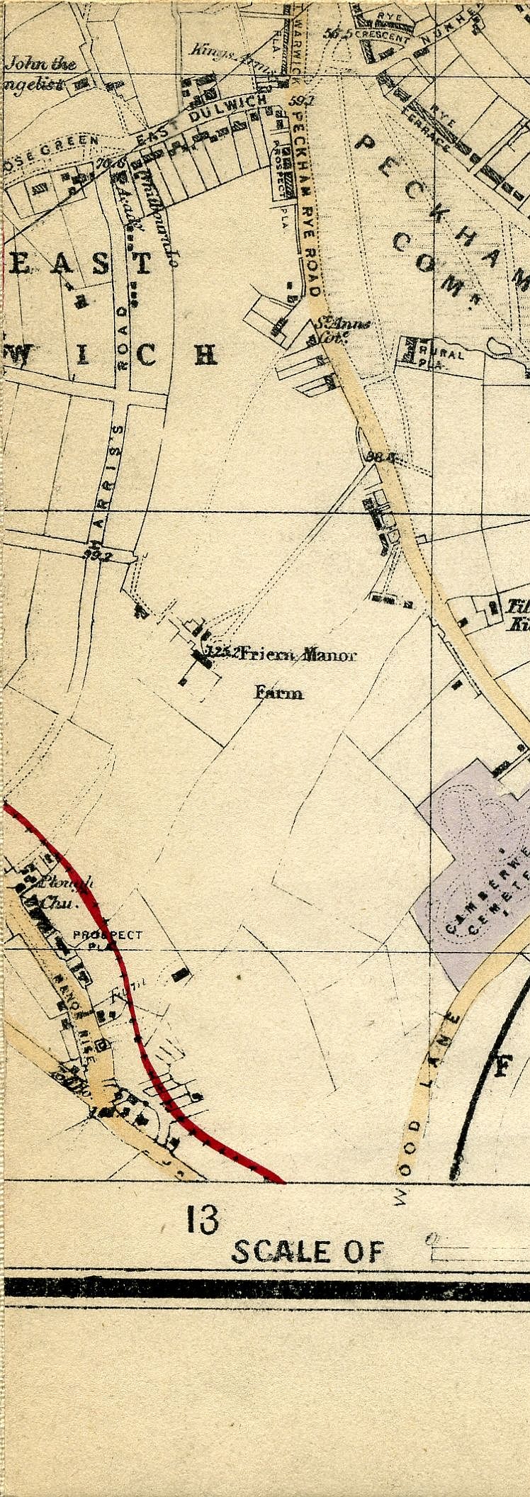 Whitbread's Map Of London 1865