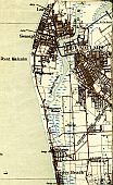 Gulf St. Vincent, Largs, Jetty, Semaphore, Jetty, Port River, Rifle Butts, Port Adelaide, Port Adelaide - Dry Creek Railway (Single Line), Point Malcolm, Blairlogie, Mangroves, Adelaide - Port Adelaide - Semaphore - Largs & Outer Harbor Railway (Double Line), Estcourt House, Military Road, Heslop, Adelaide - Henley Beach Railway (Single Line), Seaton, The Grange, Jetty, Grange Road, Tockington Farm, Henley Beach, Jetty, & River Torrens