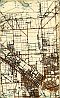 North Arm Creek, Tramway, Port Adelaide - Dry Creek Railway (Single Line), Ryde, Dry Creek, P????? Crossing, Cross Keys, Gepps Cross, Wireless Telegraph Station, Athol Farm, Northern Railway (Double Line), Connoll, Cheltenham Race Course, Adelaide - Port Adelaide - Semaphore - Largs & Outer Harbor Railway (Double Line), Woodville, Sewerage Farm, Islington, Railway Workshops, Enfield, Port Road, Subway, Glen Elder, Bowden, Prospect, Grange Road, Hindmarsh, River Torrens, & North Adelaide