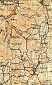 Chain of Ponds, Billingsley, Mortinton, River Torrens, Ford, Hannaford, Randal, Gumeracha, Butter Factory, Ford, Oakdean, Langley, Mt. Bera, Ford, Ford, Ravine, Garton Vale, Cornish, Giddings, SheepCot, Hound's Creek, Limestone Range, Fox Creek, Cudlee Creek, Dingo Vale, Orange Vale, Model Cottage, Hilltop, Hatchland, Kenton Valley, Kenton Creek, Ferndale, Daniels, Kelly's Hill, Thornton, Stringybark, The Lodge, Green Gully, Angle Farm, Hocking, Hein, Nagle, Neudorf, Dam, Chaff Mill, Lobethal, Woolen Mill, Schoenthal, Paelchen Hill, & Paech