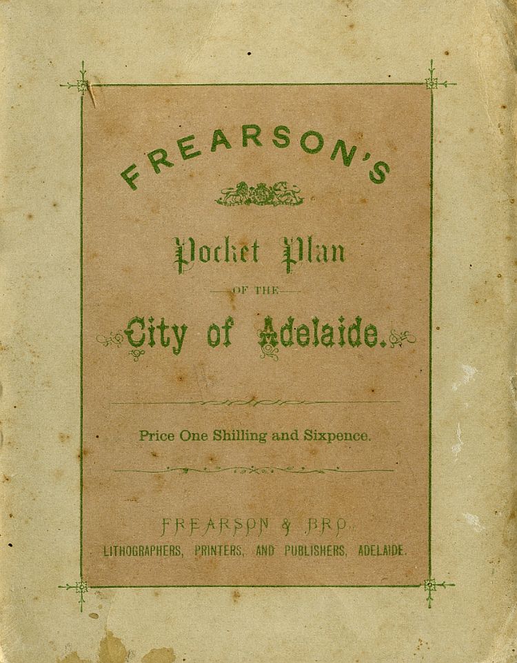 Frearson's Plan Of Adelaide c1880