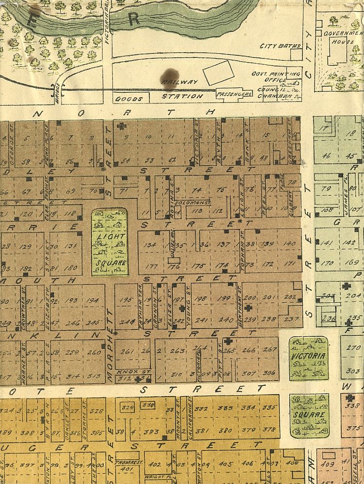 Frearson's Plan Of Adelaide c1880