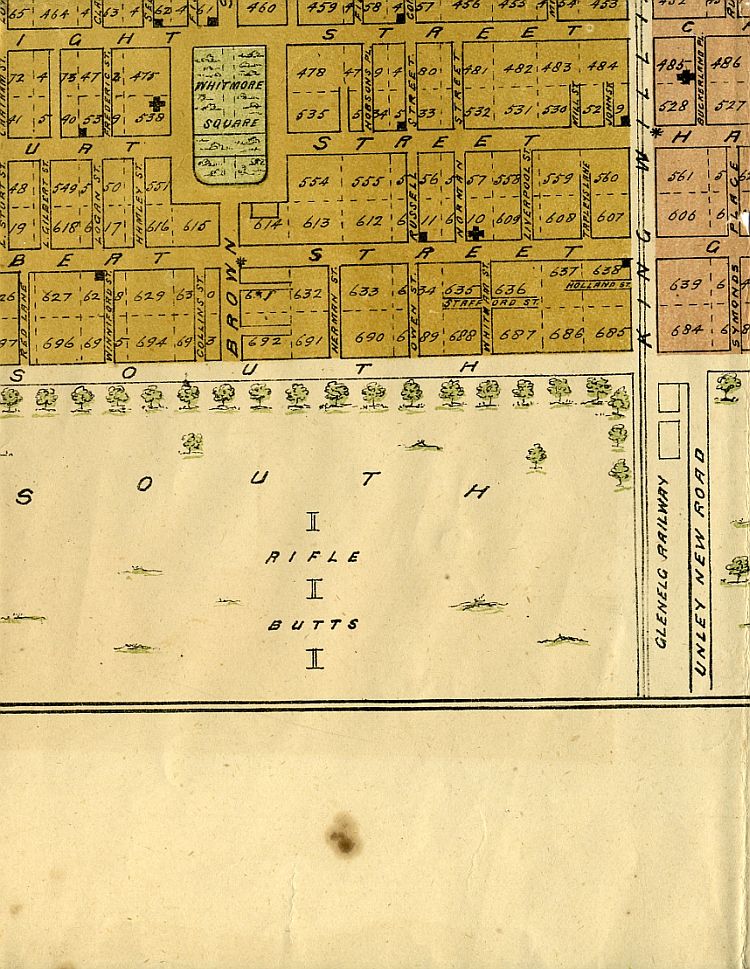 Frearson's Plan Of Adelaide c1880