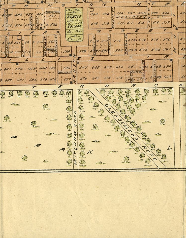 Frearson's Plan Of Adelaide c1880