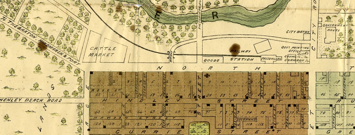Frearson's Plan Of Adelaide c1880