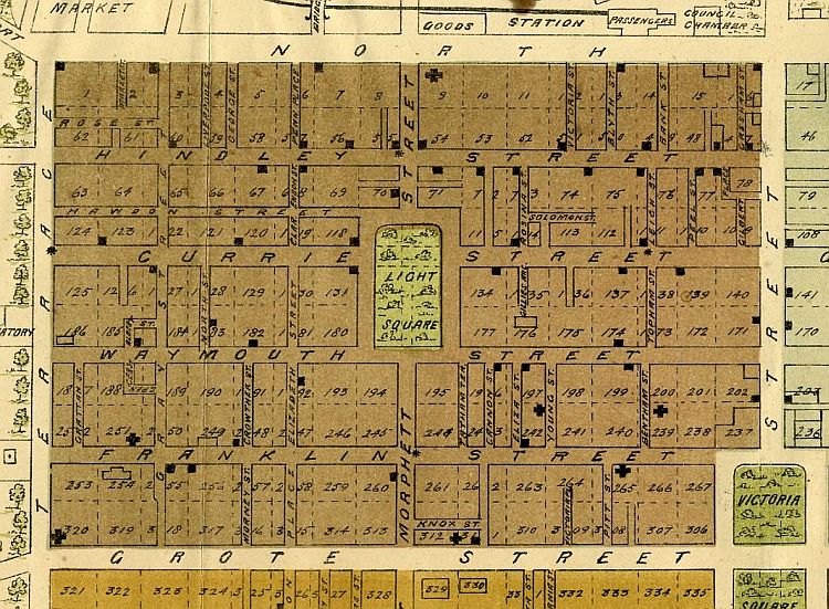 Frearson's Plan Of Adelaide c1880
