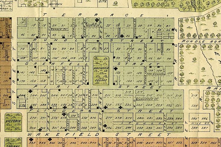 Frearson's Plan Of Adelaide c1880