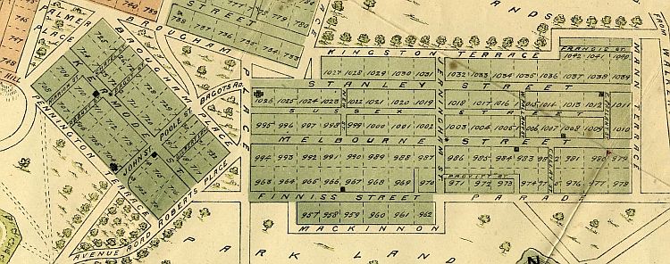Frearson's Plan Of Adelaide c1880