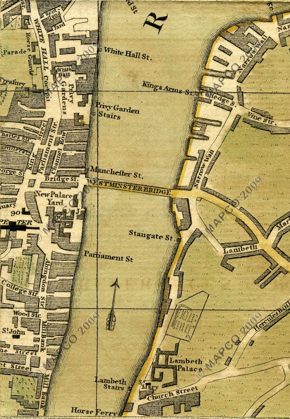 Bowles's Reduced New Pocket Plan Of The Cities Of London And Westminster With The Borough Of Southwark, Exhibiting The New Buildings To The Year 1775.