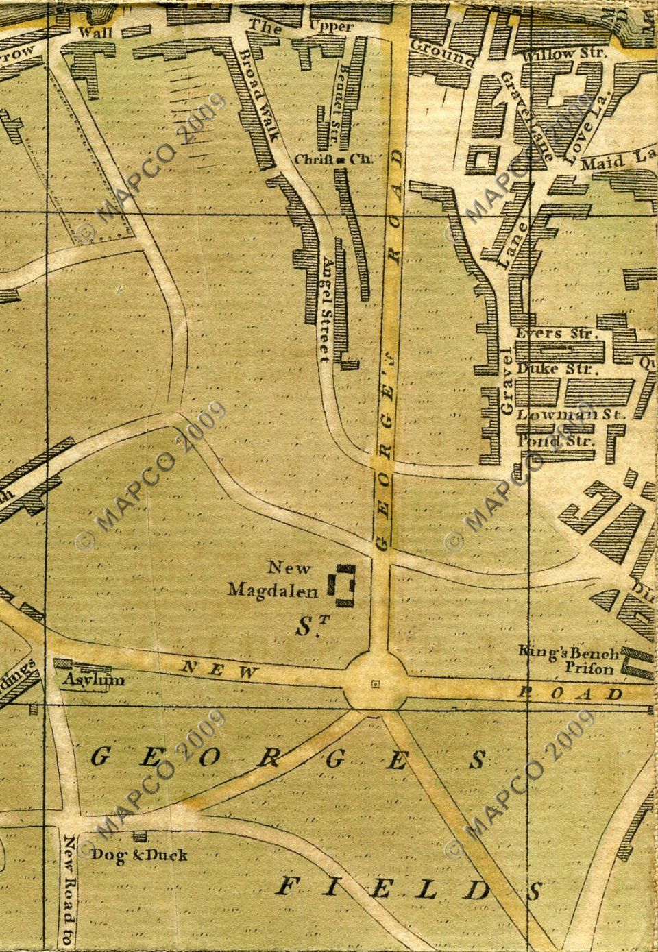 Bowles's Reduced New Pocket Plan Of The Cities Of London And Westminster With The Borough Of Southwark, Exhibiting The New Buildings To The Year 1775.