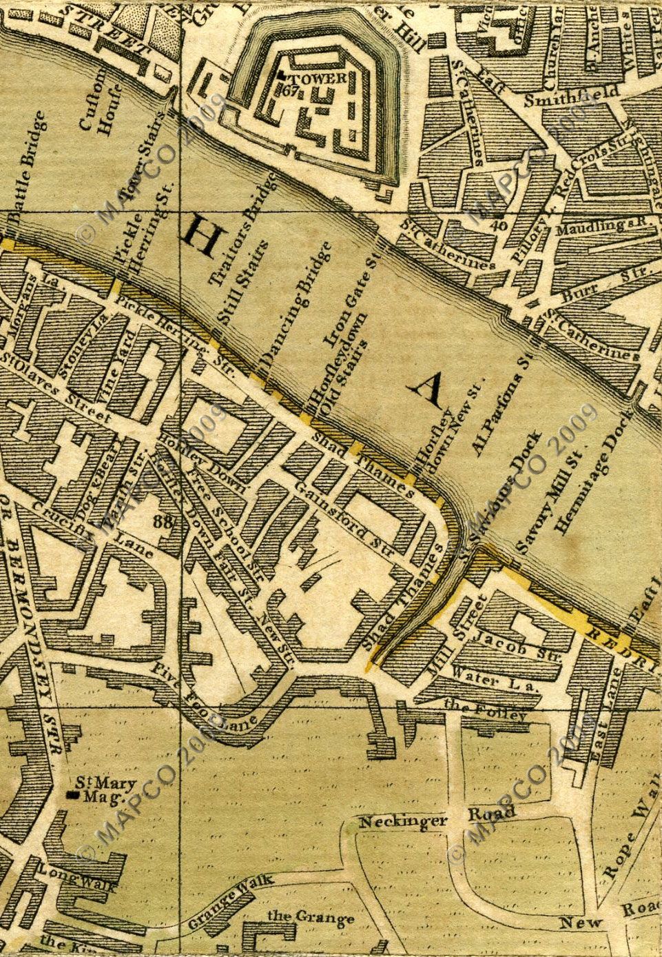 Bowles's Reduced New Pocket Plan Of The Cities Of London And Westminster With The Borough Of Southwark, Exhibiting The New Buildings To The Year 1775.