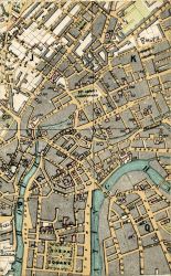 Nine Tree Hill, King Square, Brunswick Square, Portland Square, James's Square, St James Churchyard, Bristol Bridge, Floating Harbour, & Queen Square