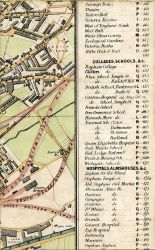 Stapleton Road, Euston Coal Works, Brick Yard, Tram Road, Bristol & Birmingham Railway, South Wales Union Railway, Barrow House, Great Western Railway, Iron Works, Coal Yard, & The Feeder