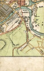 Great Western Terminus, Bristol & Exeter Railway Station, Cattle Market, The Marsh, Avon River, Bristol & Exeter Railway, Bristol & Exeter Railway Workshops, Pylle Hill, & Totterdown