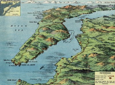 Click Here For Enlarged Views Of The Gallipoli Peninsula And The Narrows 1915 Click Here For Enlarged Views Of The Gallipoli Peninsula And The Narrows 1915