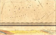 English Channel, & Geological & Mineralogical Section From The Lands End To The German Ocean, Displaying Cotswold Hills, Cricklade, Oxford, Aylesbury, Tring, & St. Albans