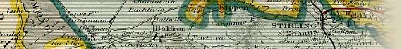 Betts's New Map Of Scotland c1847
