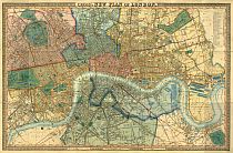 Cross's New Plan Of London 1850