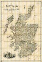 Lewis's Map Of Scotland c1840