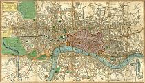 Smith's New Map Of London c1828