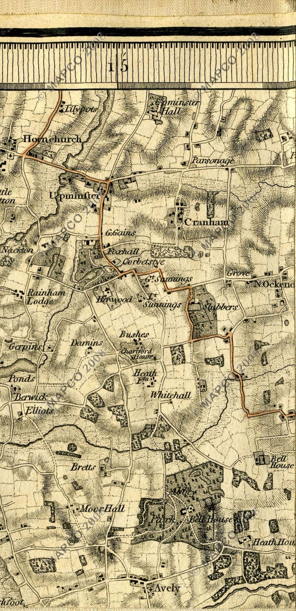 An Entirely New & Accurate Survey Of The County Of Kent, With Part Of The County Of Essex, by William Mudge, 1801.