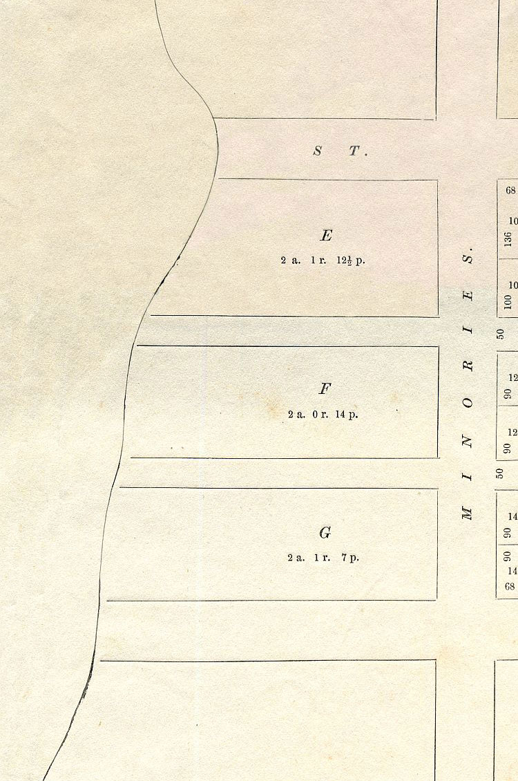 Plan Of Section 2112 B, Port Adelaide, 1852